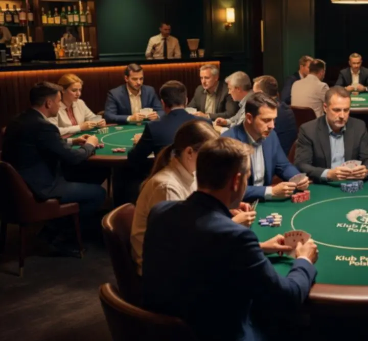 Profesjonalny stół pokerowy w lokalu Cards and Sports